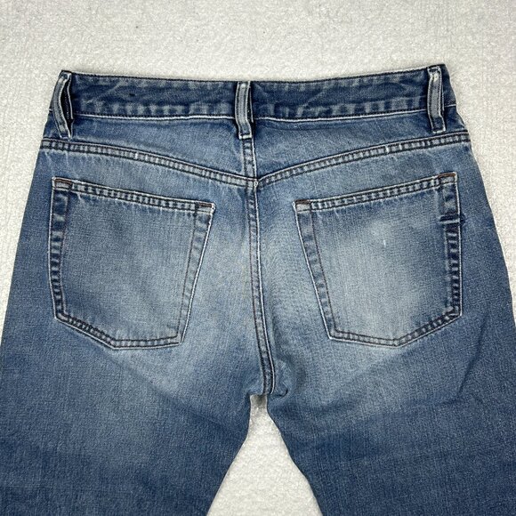 Diesel Jeans Men 30x30* Rabox Button Fly Blue Straight Leg Distressed Italy Fade - Picture 9 of 16